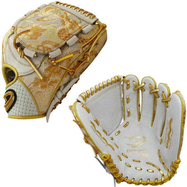 EXCLUSIVE D-QUEST INASE - WHITE DRAGON KIMONO - MADE IN JAPAN - 12" BASEBALL GLOVE